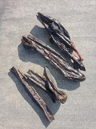 Rinderleber für Hunde getrocknet, natürlicher Kausnack, Hundeleckerli vom Rind, proteinreich, getreidefrei, luftgetrocknet, ohne Zusatzstoffe, Zahnpflege & Belohnung, für kleine & große Hunde (1kg)