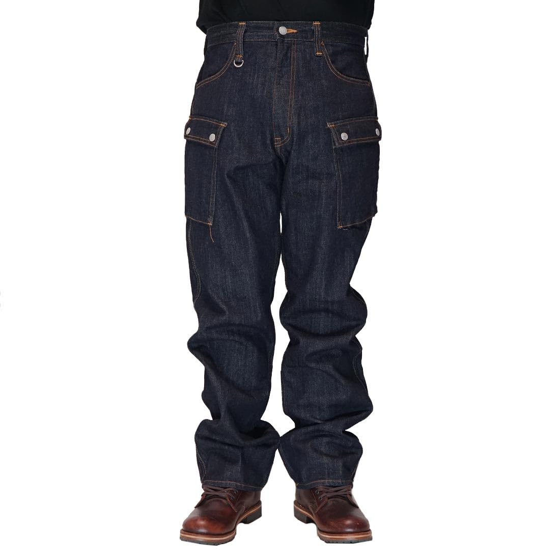 Amazon | [児島ジーンズ] 13oz デニム カーゴパンツ ワイド 日本製