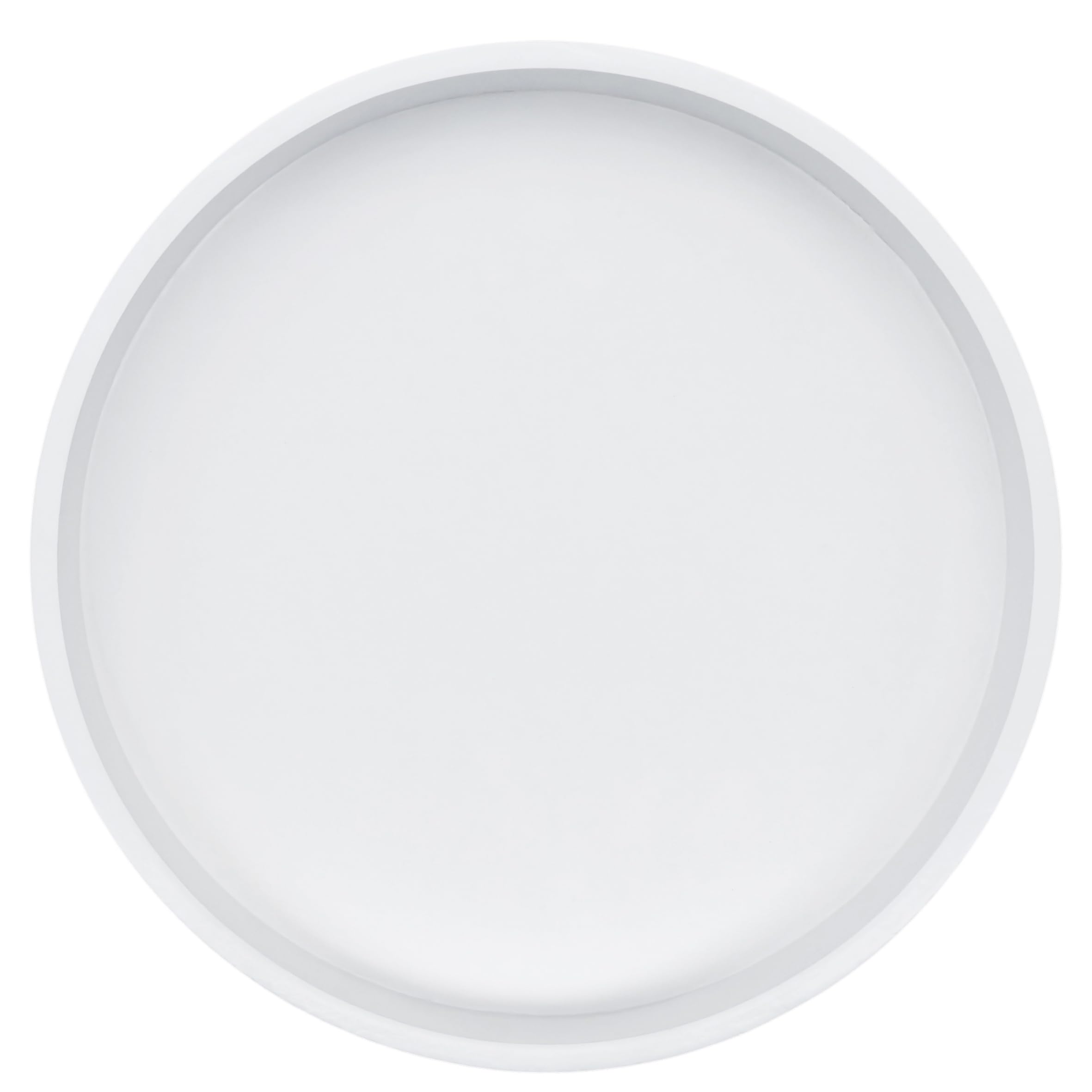 Spetebo Tavolino rotondo in legno con piano del tavolo, design 30 cm, bianco – tavolo decorativo con struttura a X naturale – tavolino da salotto, tavolino decorativo per piante