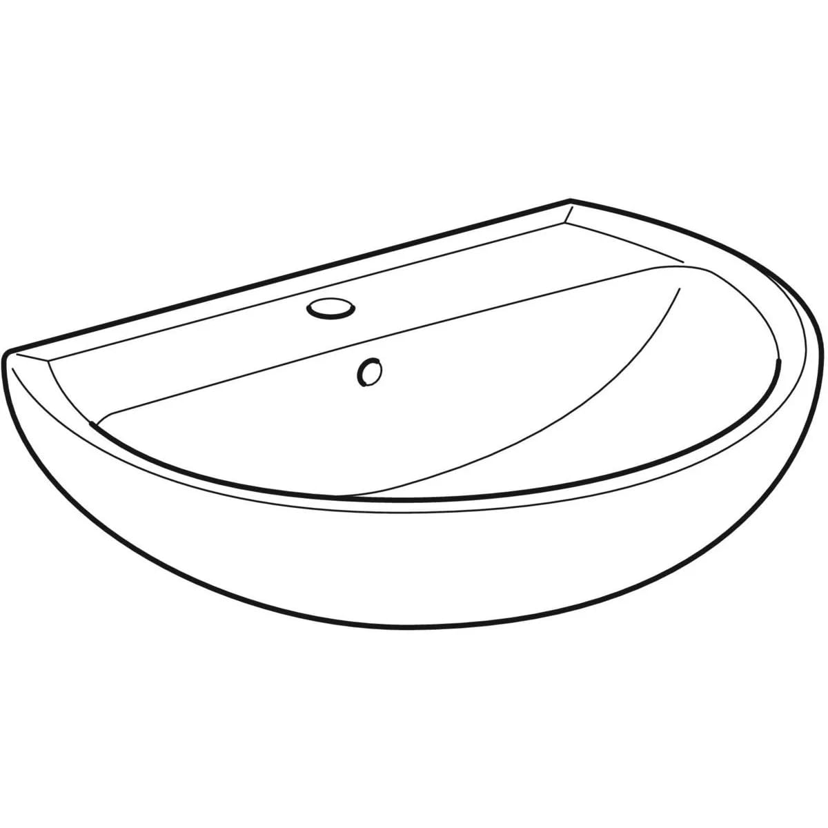 Lavabo Pozzi Ginori Colibri' 2 da 65cm sospeso
