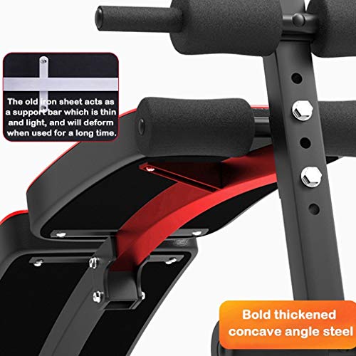 Sit Up Bench Adjustable Workout Foldable Bench Fitness Equipment for Home Gym Decline Curved Ab Muscle Gains Strength Training Body building