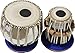 Tabla Drums Set, Deluxe Steel Bayan 2 KG, Chrome Finish, Sheesham Wood Dayan, Hand Made Drum Skin, Leather Straps to Tune, Tuning Hammer, Pegs, Gig Bag, Cushion & Cover, Best For Student & Beginner