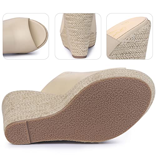 Perphy Open Toe Espadrille Wedge Heel Platform Slide Sandal for Women4