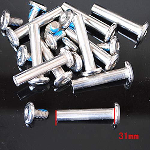 Skate Wheel Screw Nail Bolt Nut Tool,Skate Wheel Bolt Set,16Pcs Inline Skate Wheel Roller Blades Replacement Skate Wheel Axles Repair Kit #TOP3