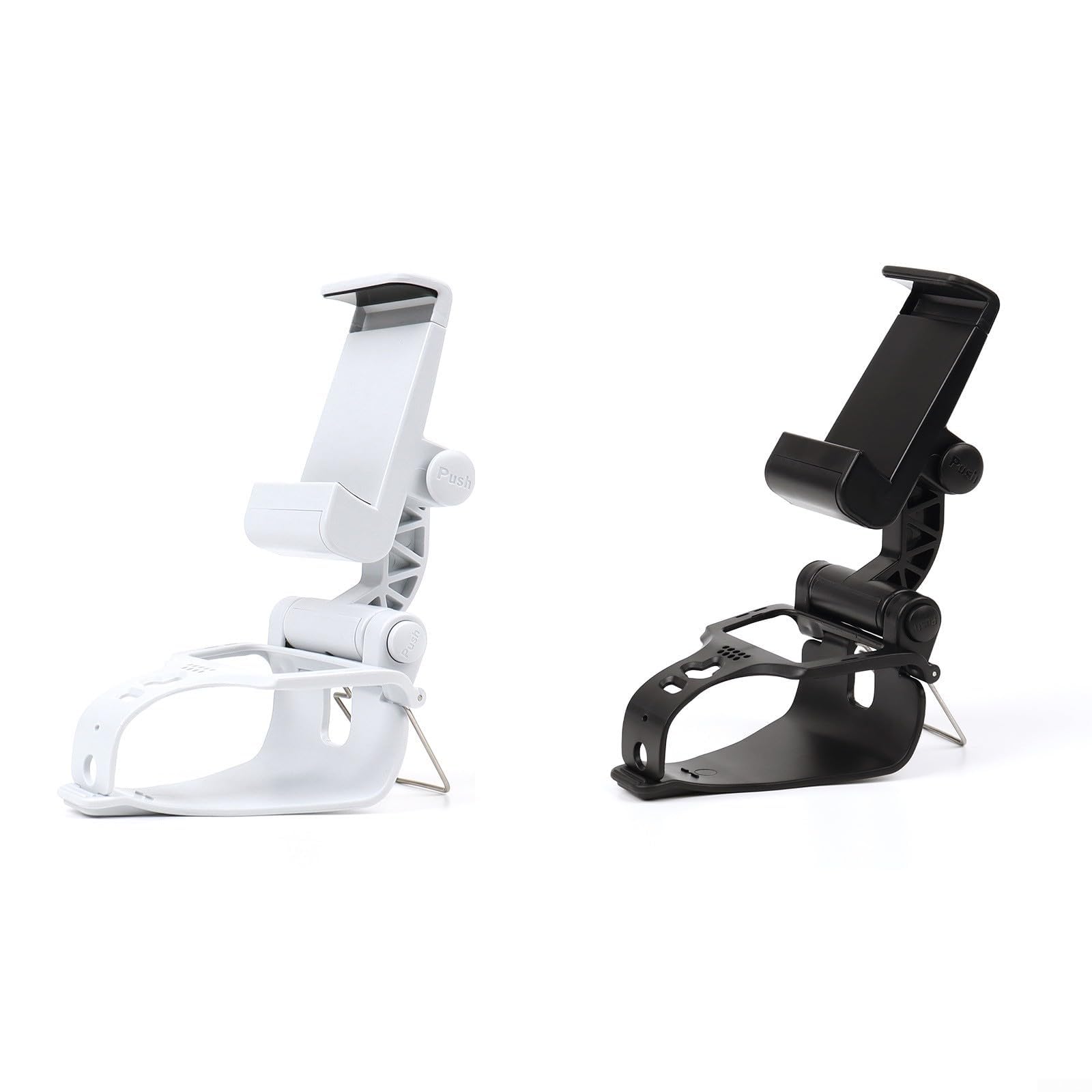 Supporto ergonomico regolabile per controller Dualsense Edge, staffa da gioco per PC con articolazione singola di bloccaggio per smartphone Android e iOS, design pieghevole portatile (bianco)