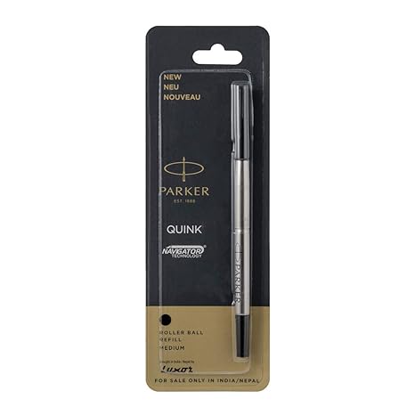 Parker Quink Roller Ball Pen Refill, Black