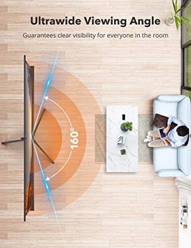 TaoTronics Projector Screen with Stand, 120" Indoor Outdoor Projector Screen 4K HD with Wrinkle-Free Design (Easy to Clean, 1.1Gain, 160° Viewing Angle & Includes A Carry Bag) - Thumbnail 5