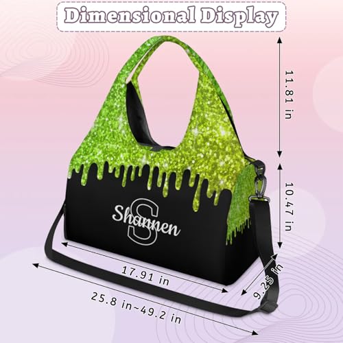 Custom Name Yoga Mat Bag for Women Personalized Sports Gym Duffle Bag for Pilates Travel2