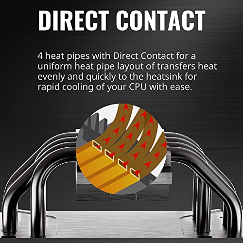 Cooler Master RR-212S-20PK-R1 Hyper 212 Black Edition CPU Luchtkoeler 4 Direct Contact Warmtepijpen 120mm Silencio… - Image 6