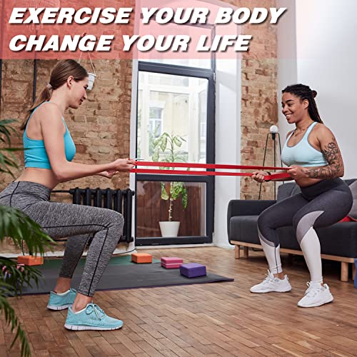 Resistance Bands Pull Up Assist Bands, Potok Exercise Workout Bands For Powerlifting, Muscle Toning, Crossfit, Yoga, Stretching, Strength Training For Men And Women #TOP6