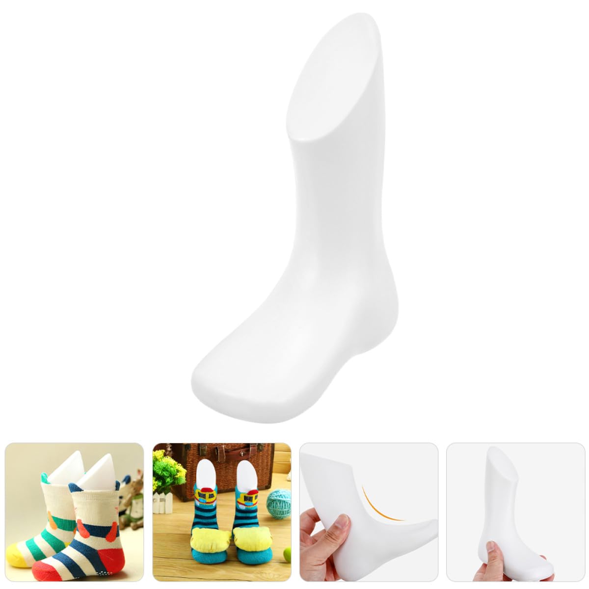 balacoo 5pezzi Piedi di Manichino per Ragazzo Ragazza Modello di Piede di Ragazzo Ragazza Espositore per Calzini e Scarpe in Plastica Resistente per Negozi al Dettaglio e Allestimenti