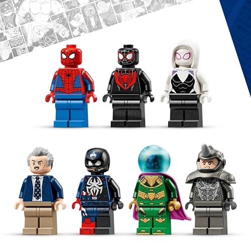 Image of LEGO ǀ Marvel Spider-Man vs. Mysterio: The Daily Bugle Pretend Play Super Hero Building Toy - 76342
