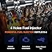HiSport Fuel Injectors 6PCS Compatible with Buick Chevrolet GMC Hummer Isuzu i-290 i-350 i-370 Ascender H3 Rainier Colorado LUV Trailblazer EXT Canyon Envoy XL XUV Replace FJ319 12569573