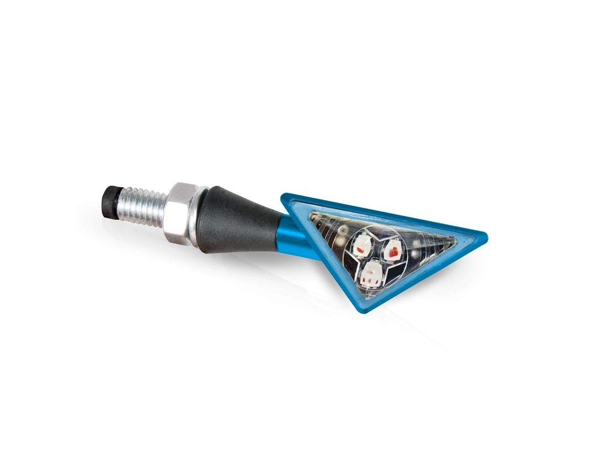 BARRACUDA COPPIA FRECCE Z-LED B-LUX MOTO BLU OMOLOGATE IN METALLO