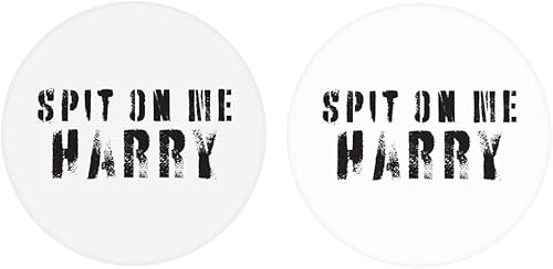 Spit On Me, Harry! Grunge, Joyride Home Decor 2 posavasos de cerámica para automóvil, posavasos circulares de 2.65 pulgadas, juego de 2, accesorios