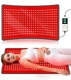 33" x 17" Medical-Grade Red Light Therapy Mat for Body Pain, FSA&HSA, Black