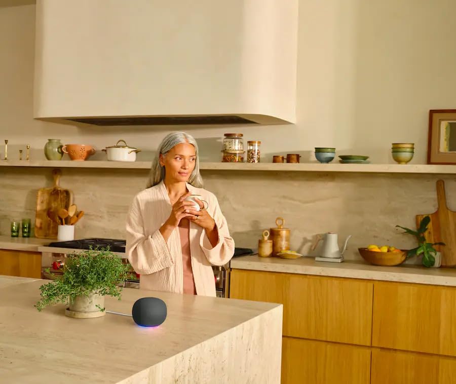 Google - Premium Audio Speaker - 360-Degree Sound (Hazel)