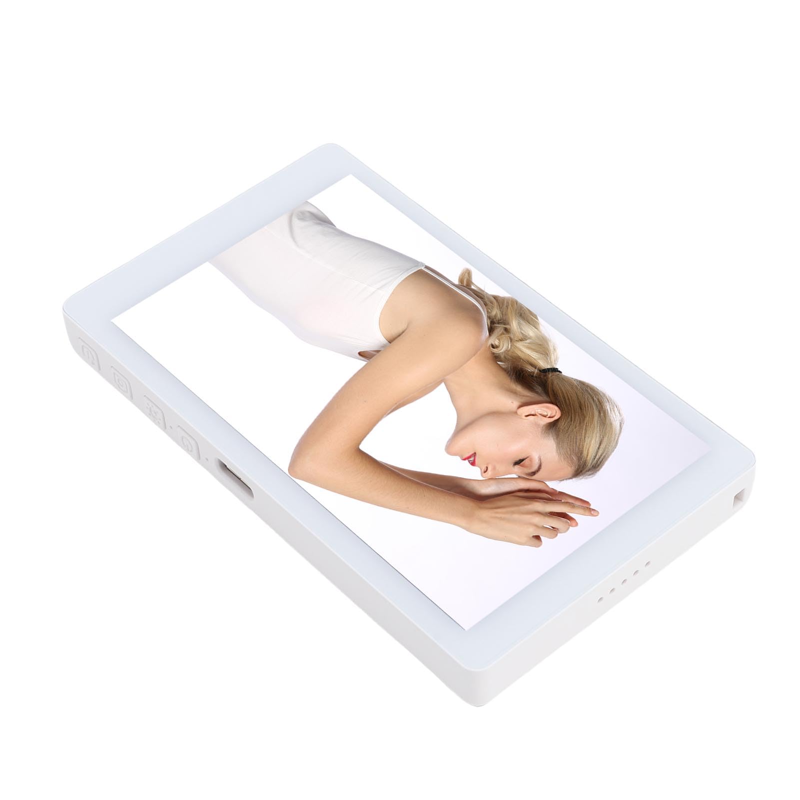 Tosuny 4in Phone Vlog Selfie Check Screen, Magnetisch Kabellos, für (White)