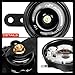 A-Premium Electric Car Disc Horn Compatible with Toyota Camry, Corolla, RAV4, Highlander, Prius & Subaru, Forester, Outback, Impreza, Legacy, Lexus, ES, IS, GX, GS, LS, LX