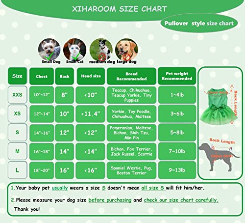 Petroom Puppy Dog Floral Dress,Pup Sundress Cat Vest Shirt Clothes For Small Dogs Cats(Green Tulle Xs) #TOP3