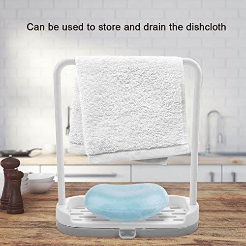Towel Drying Rack, With The Water Outlet Durable Odorless And Durable Dishcloth Storage Organizer - Image 4