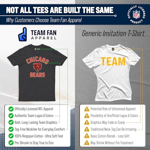 Image of NFL Gameday Cotton Blend T-Shirt for Men and Women - Licensed