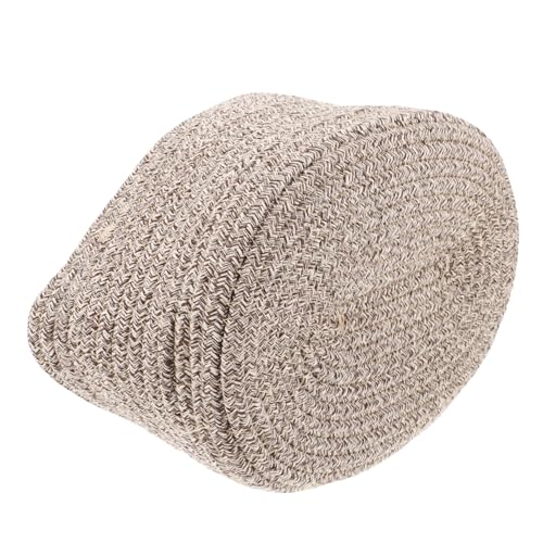Grand panier de rangement en corde de coton pour jouets et bureau