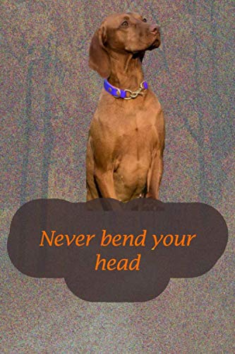 Never bend your head: Medium gift journal notebook, for men, women, girls, boys, to remember each moments, password and your planning size 6 x 9 110