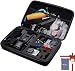 TEKCAM Carrying Case Protective Bag with Water Resistant EVA Compatible with Gopro Hero 7 6 5/DBPOWER/AKASO/APEMAN/Campark/SOOCOO/Crosstour 4k Waterproof Action Camera Travel Home Storage (Large)