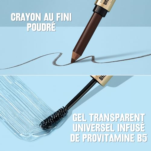 Revlon ColorStay Brow Fantasy Pencil & Gel, Dark Brown, 28 ml (Pack of 1) - Image 4