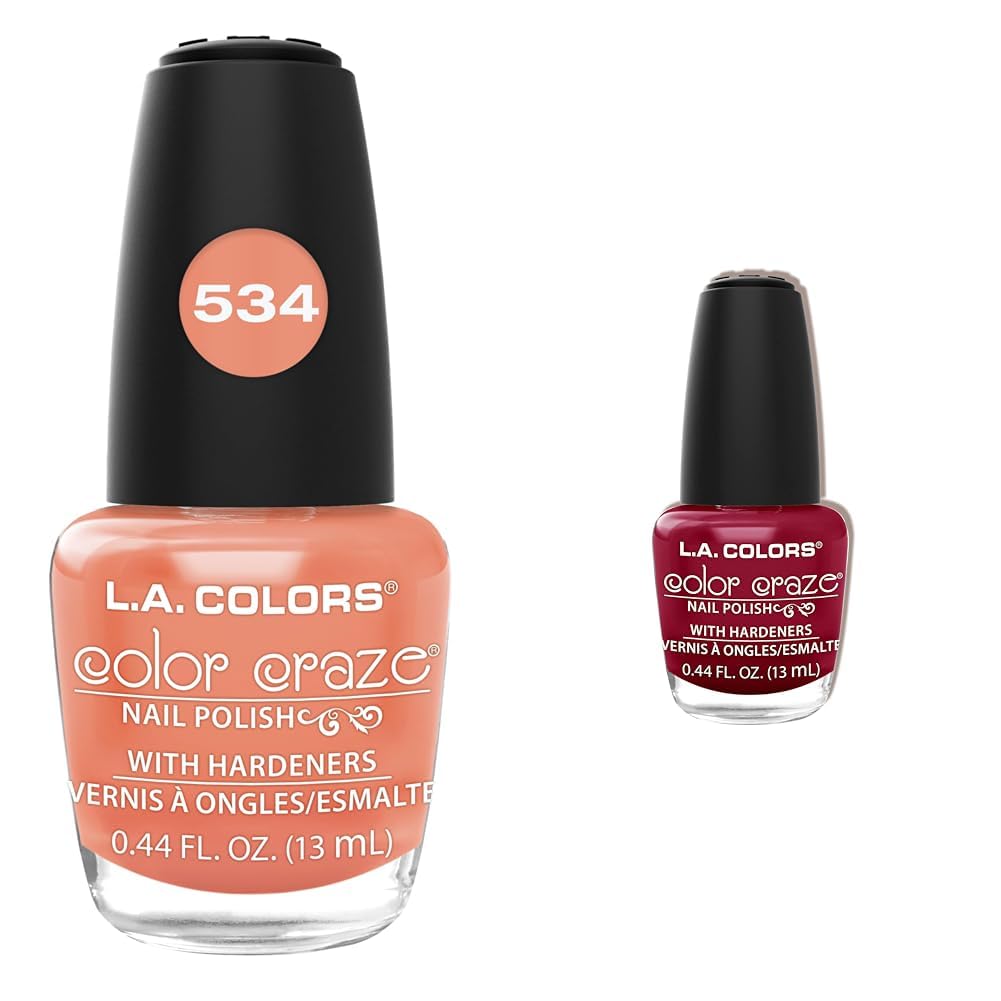 L A COLORS Color Craze Nail Polish Hottie Hot Blooded 0 44 fl oz CNP534