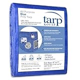Kotap TRA-0507 Waterproof All-Purpose Multi-Use Protection/Coverage 5-mil Poly Tarp, Cut Size: 5 x 7'/Finished Size: 4' 6