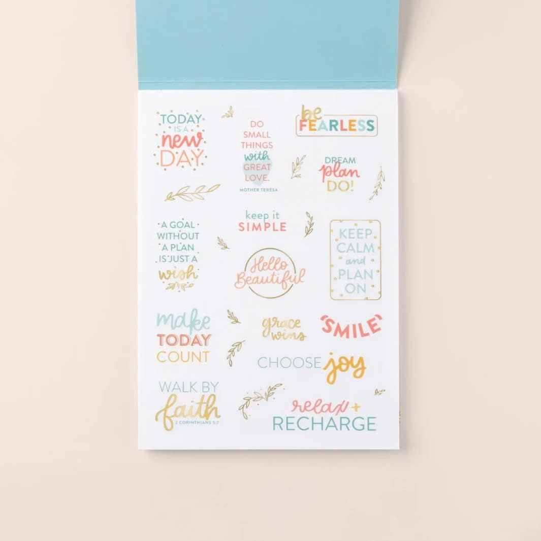 Home Planner Sticker Book 2nd Ed | Pack of 15 | 766 Total Stickers | Assorted Sizes | 5x7 Sheets of Stickers | Gold Foil Stamping | Fun Stickers for Home Planners, Money Planner, Journals and More