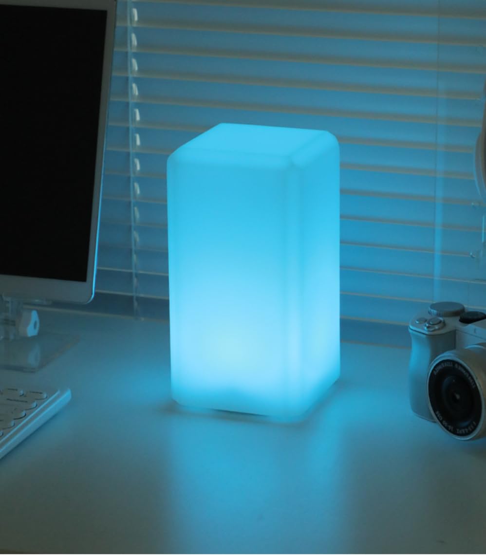 KLauer Tuya WiFi Bluetooth Smart Ambient Light, APP Controlled Rectangular Night Light,Alexa/Voice Control, Dimmable Timing Lamp, RGB Color LED Core, USB Charging (10 * 20cm)