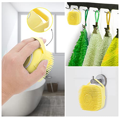 Molain Escova de banho para cães e gatos Escova de banho de borracha de silicone para cães Escova de
