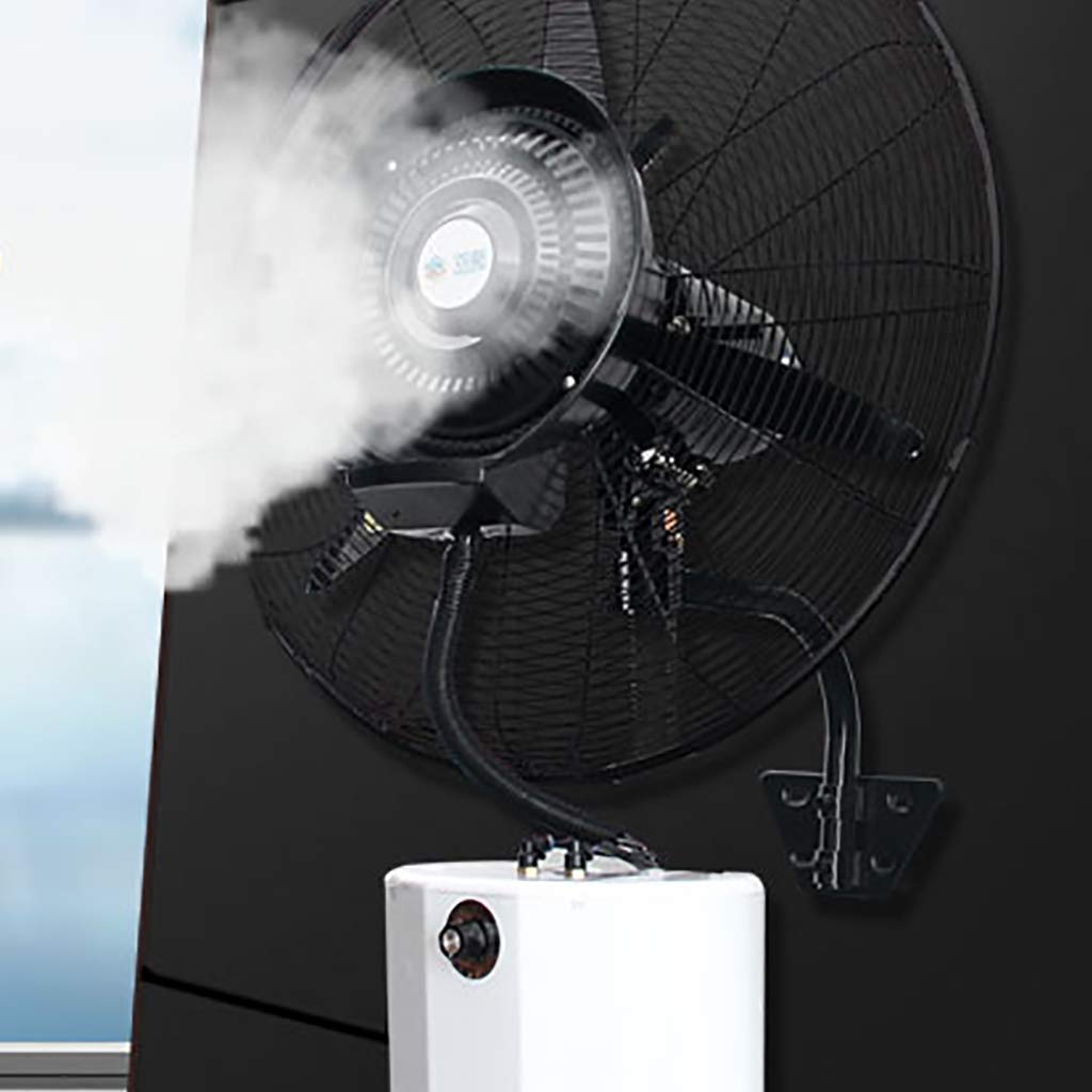 Ventilatore Nebulizzante per Montaggio a Parete Oscillante, 3 velocità, Ventilatore di Nuovo Modello per Interni/Esterni, per Uso Industriale, Commerciale, Residenziale e in Serra