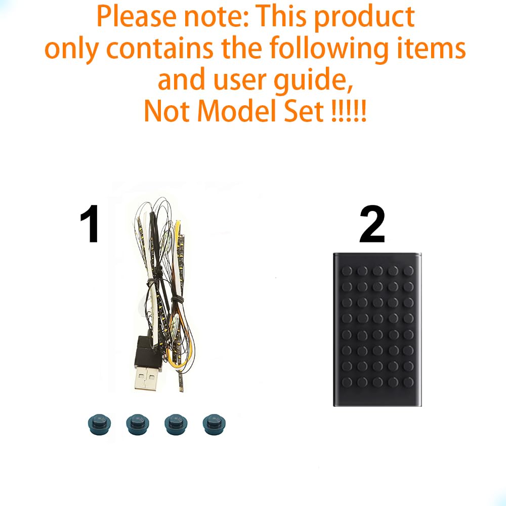 GEAMENT Set di Luci LED Compatibile Con LEGO Gatto Tuxedo - Kit Di Illuminazione per Ideas 21349 Tuxedo Cat (Modello di mattoncini non incluso)