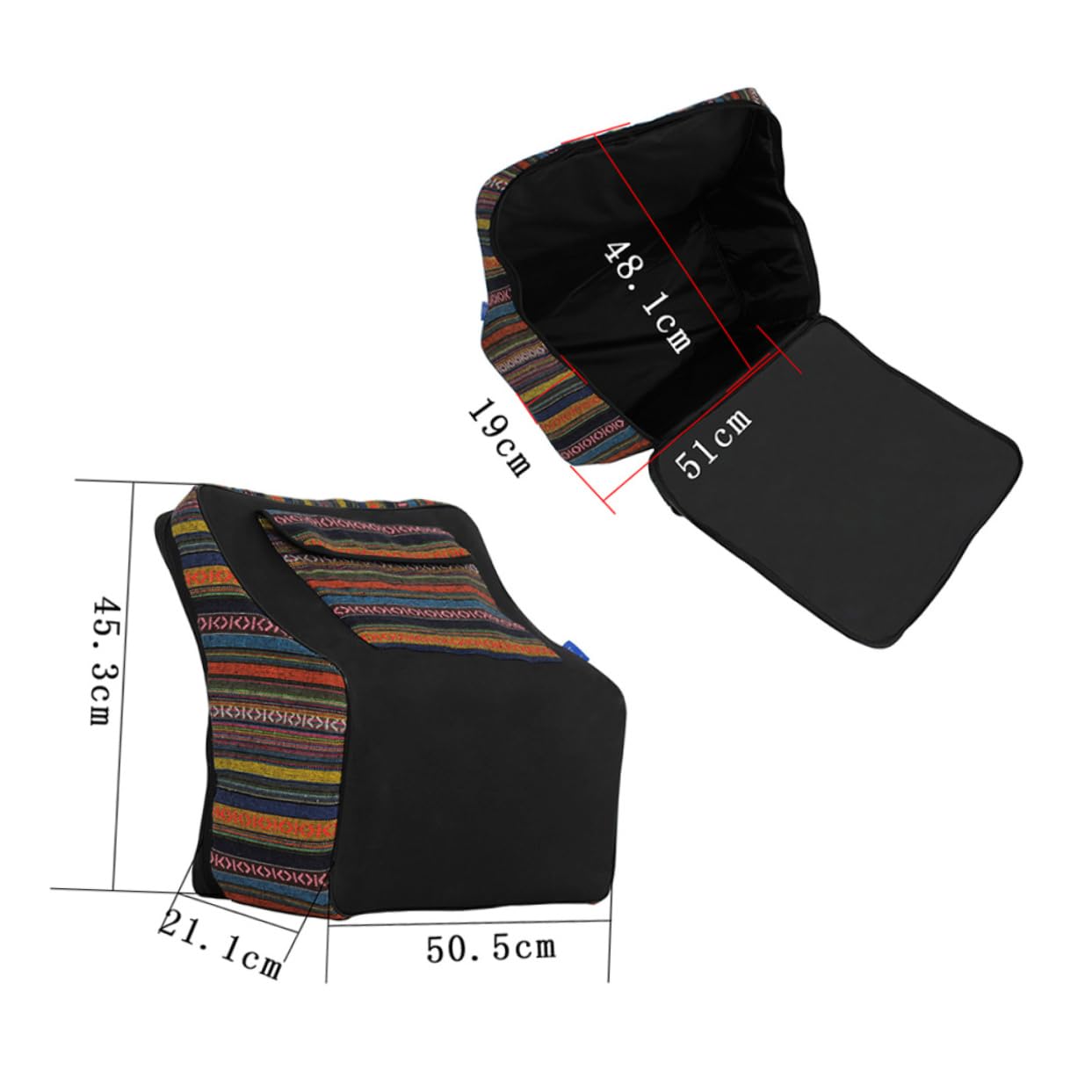 BESTonZON Storage Holder Acoustic Bag Gig Bag Comfortable Handle Durable Material