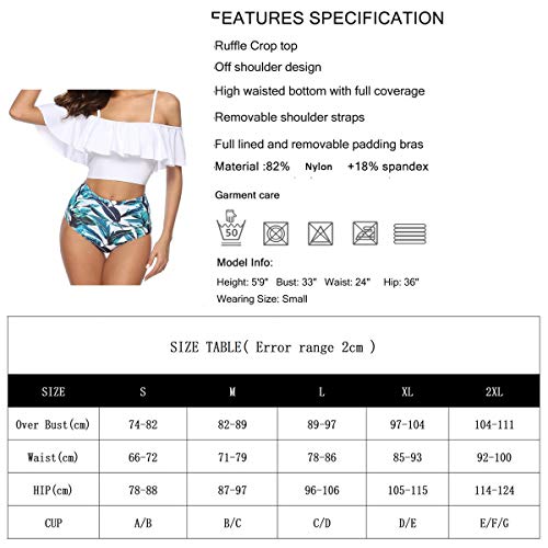 Biquíni Feminino Zimaes Estampado De Cintura Alta Com Alças Acolchoadas E Ajuste Slim - Diversas Cor