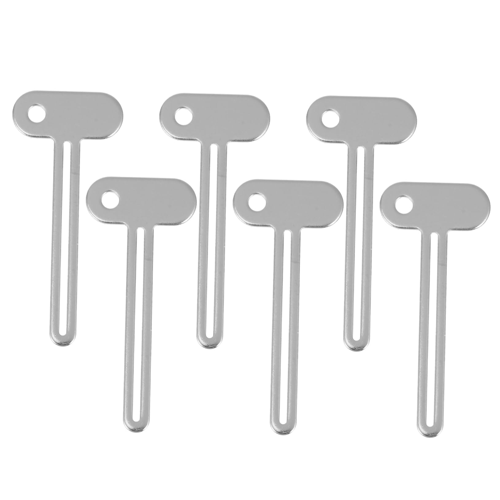 PRETYZOOM 6Pcs Metal Tube Squeezer Tools Toothpaste Tube Roller Squeezer for Efficient Squeezing of Creams Gels and Cosmetics for Home and Travel