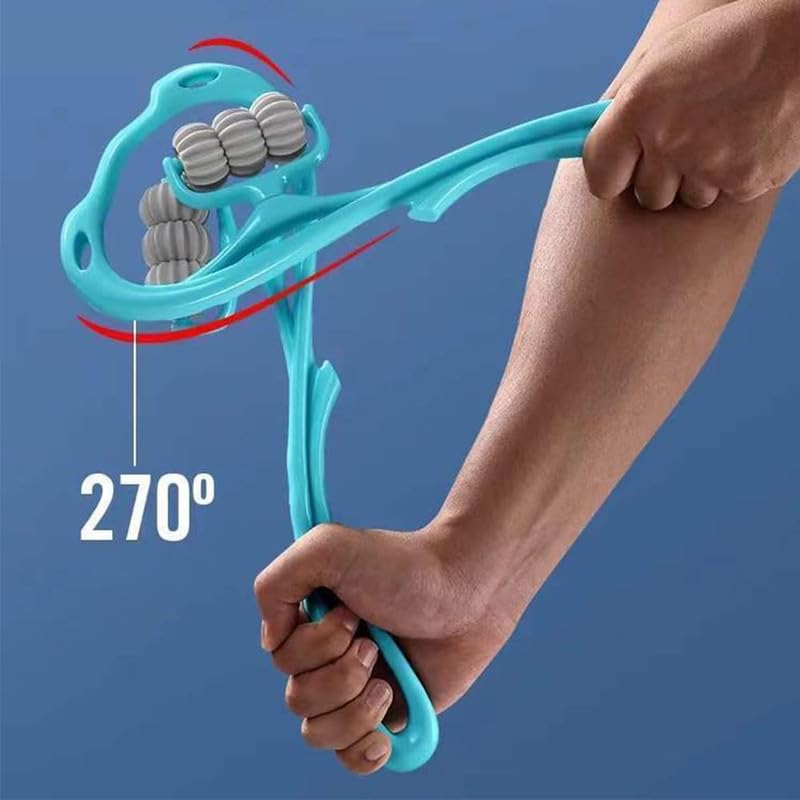 Minitul Neck Massager, Trigger Point Roller Massager For Pain Relief Deep Tissue Handheld Shoulder Massager Tool With 6 Balls Massage Point Suitable For Legs Waist Neck And Shoulder Relaxer (Multi) Minitul Neck Massager, Trigger Point Roller Massager For Pain Relief Deep Tissue Handheld Shoulder Massager Tool With 6 Balls Massage Point Suitable For Legs Waist Neck And Shoulder Relaxer (Multi)