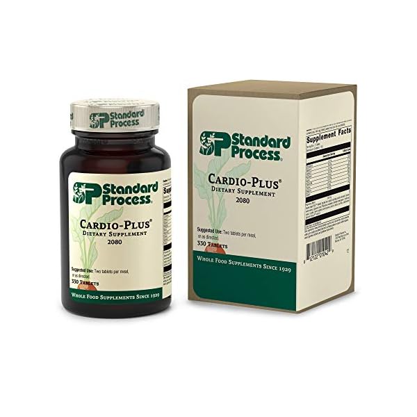 Standard Process Cardio-Plus - Antioxidant Support - Heart Health Supplement - Circulation & Blood Flow Supplement with Vitamin B6, Niacin & Riboflavin - Energy Metabolism Supplement - 330 Tablets