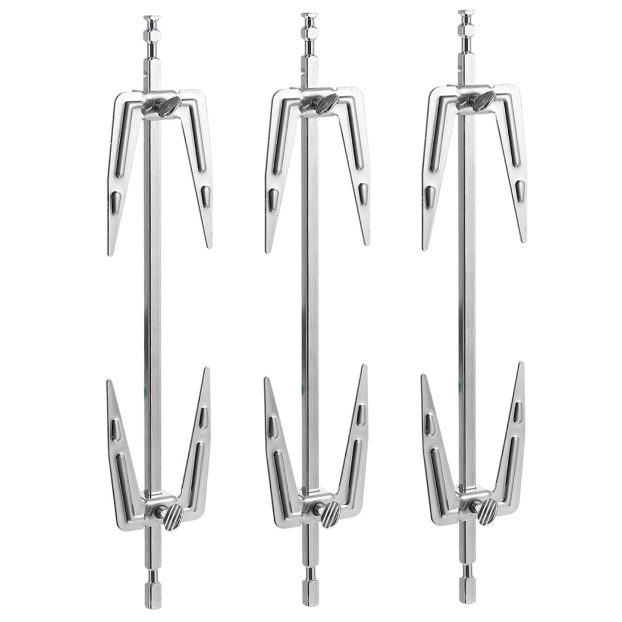 3pezzi Forchette Rotanti Per Bbq Acciaio Inossidabile Utensili Versatili Per Friggitrice Ad Aria e Forno Elettrico Resistenti Al Calore Per Feste e Ristoranti