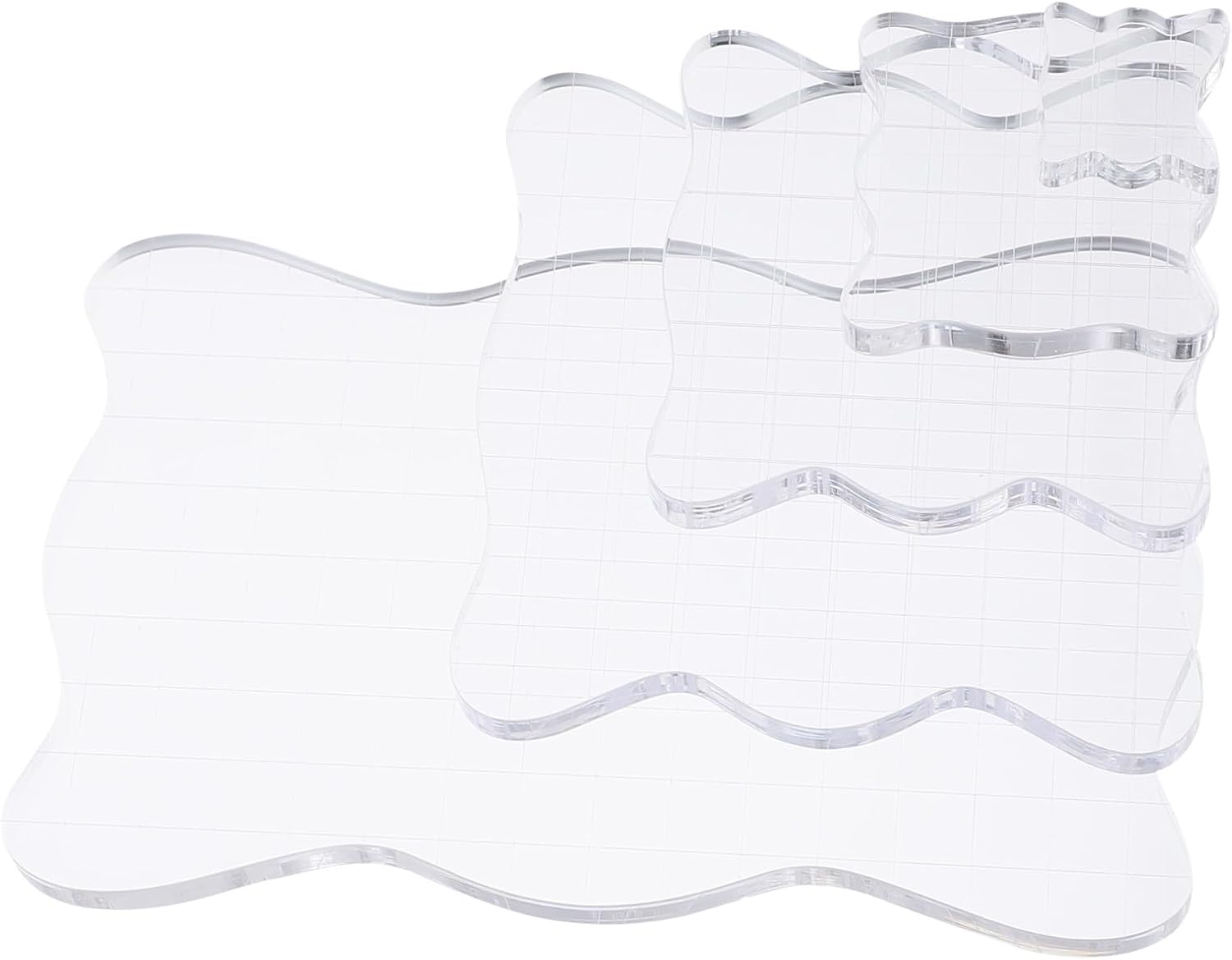 5pcs DIY Seal Accessories Acrylic Stamp Blocks Handle for Embossing Scrapbooking Notebooks