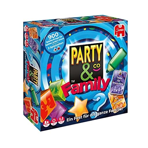 Jumbo - Party & Co. Family Juego de Mesa multiprueba, de 3 a 15 Jugadores, a Partir de 8 años, en alemán | Ya disponible en tu tienda friki favorita! En mundofriki.es!