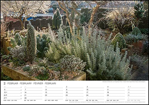 Landgärten 2023 Photo Calendar Wall Calendar 42 x 29.7 cm Garden Calendar, silver - Image 3