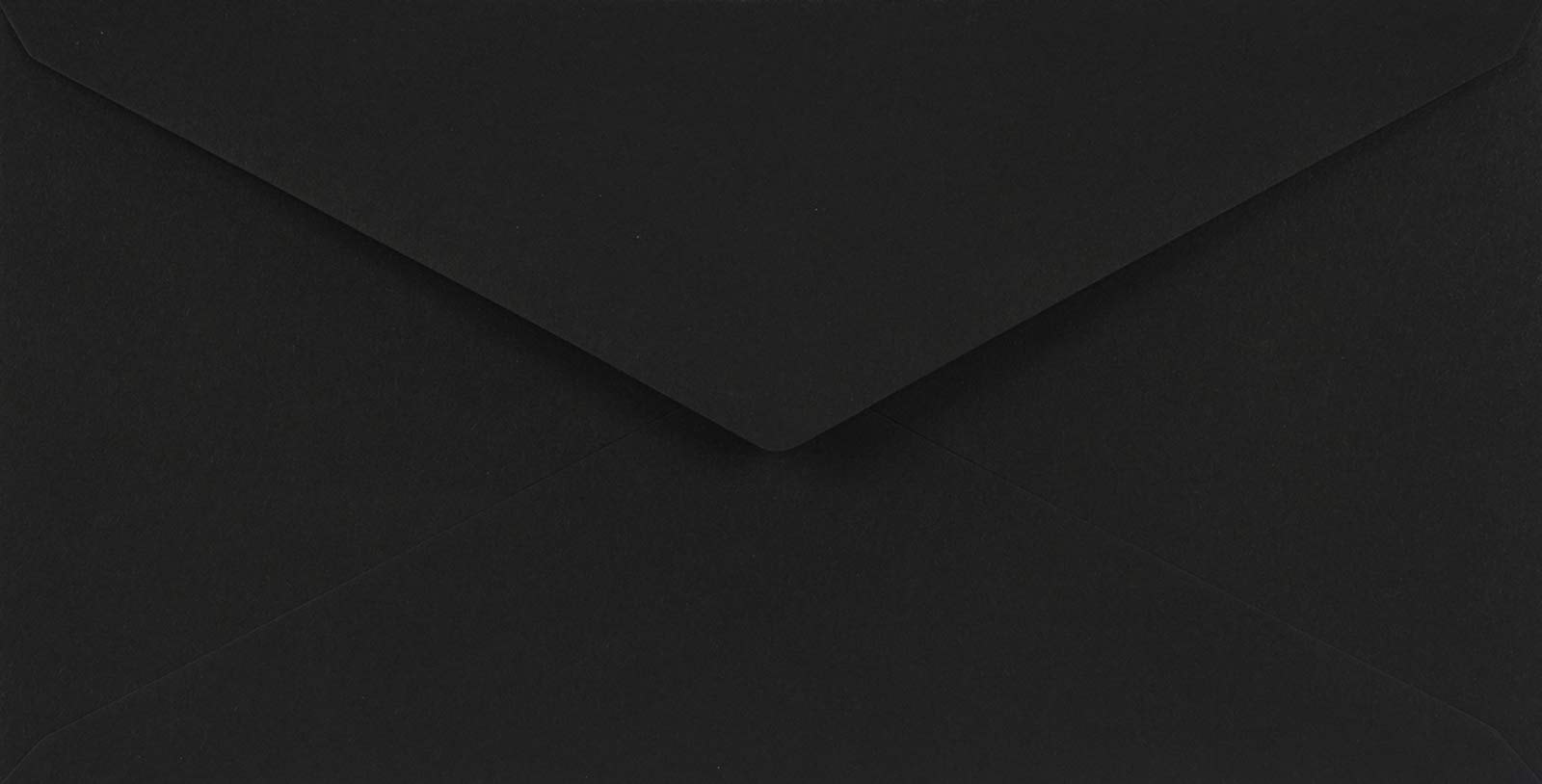 Netuno 100 long black coloured envelopes DIN DL 110x220mm 4.33x8.66 inches 115gsm Sirio Color Nero gummed pointed flap no window for wedding invitations Christmas sympathy greeting cards leaflets RSVP