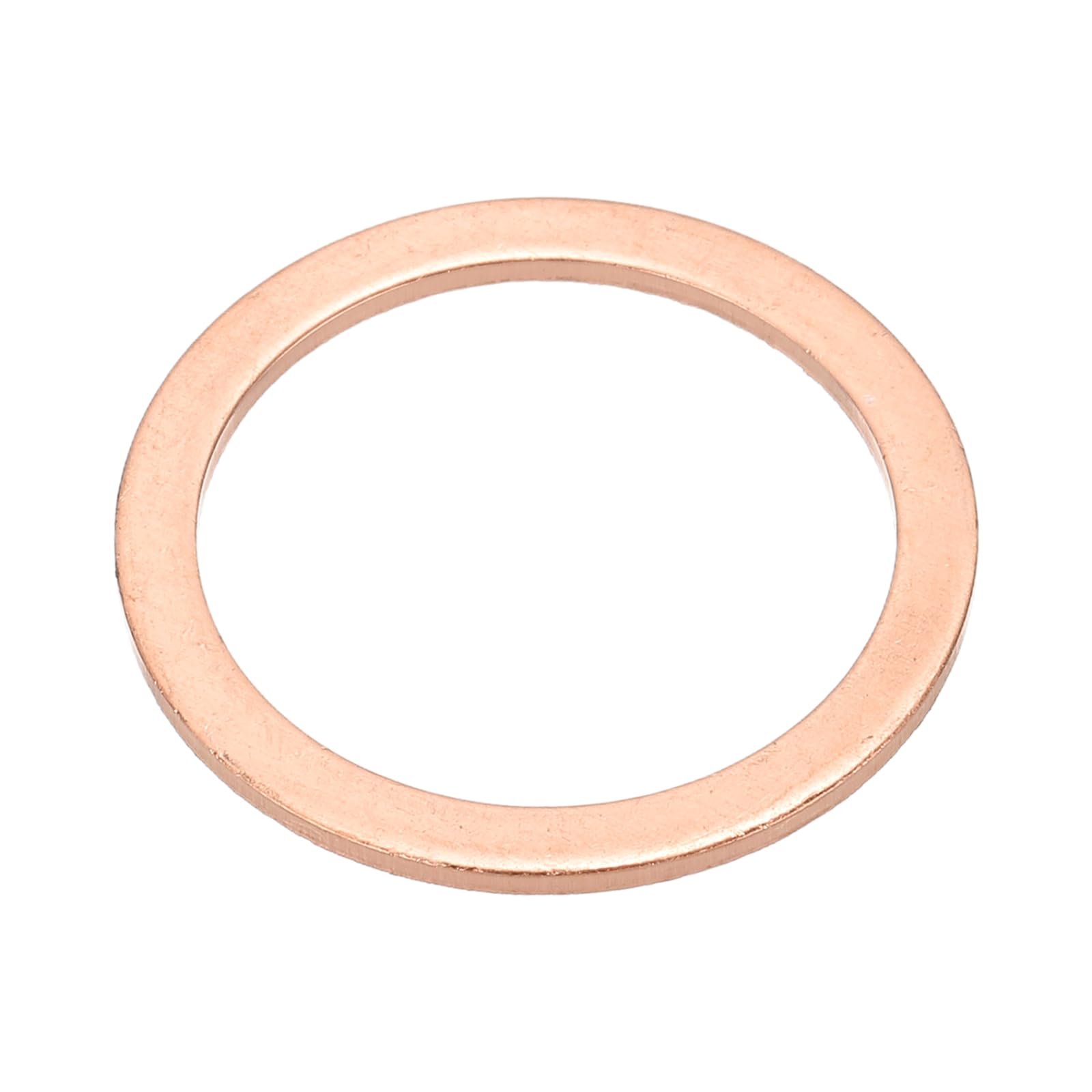 PATIKIL M24x30x1.5mm Flat Copper Washers, 12 PCS Copper Automotive Drain Plug Gaskets Flat Ring Oil Crush Washer Spacers for Faucets Garden Bolts Screws Hose, Purple