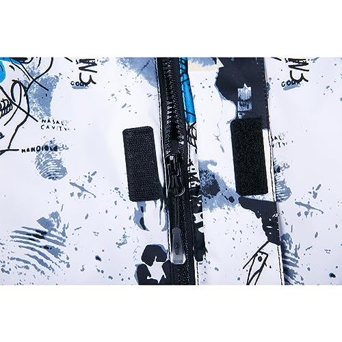 HOTIAN Conjunto de chaqueta y pantalones de esquí para hombre, traje de nieve, invierno, cálido, nieve, esquí, conjuntos impermeables a prueba de viento, juego de snowboard, M - imagen 5