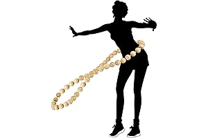 RR ROUND RICH DESIGN Wooden Bead Weighted Hula Hoop